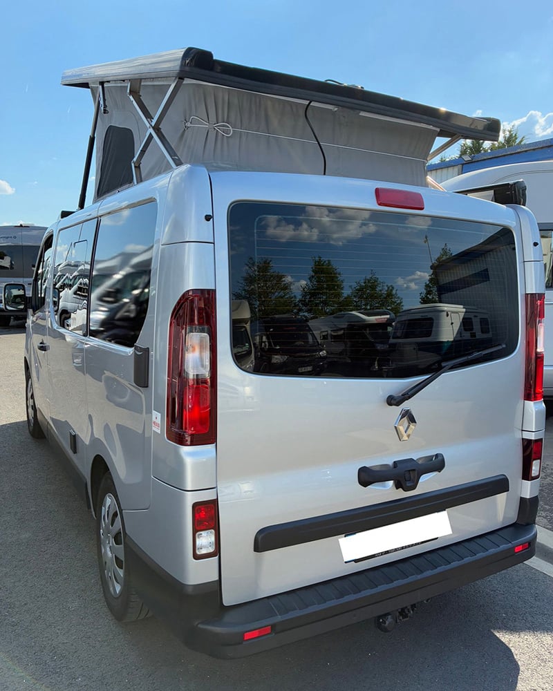 Fourgon Font Vendôme Autocamp profil arrière gauche toit relevé