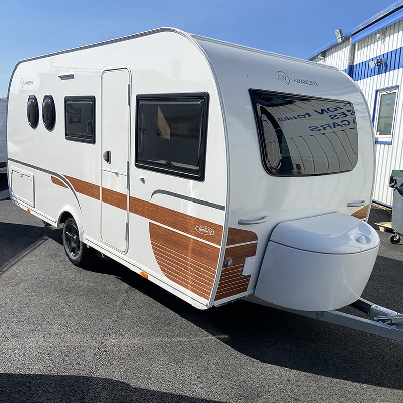 Caravane La Mancelle Fantaisy 440 CL profil avant droit